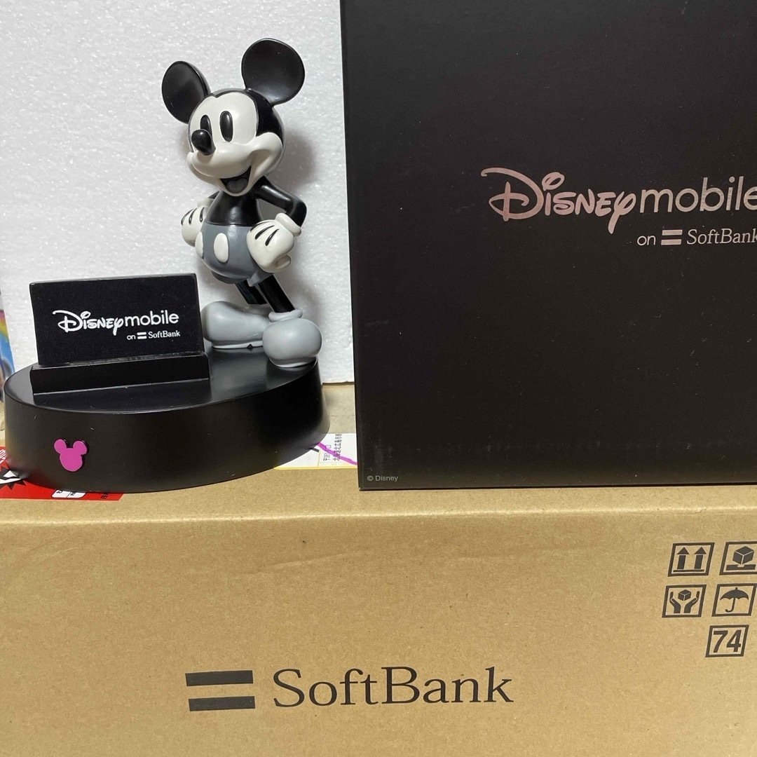Disney(ディズニー)のDisneymobile on Softbank ミッキーマウスの携帯スタンド エンタメ/ホビーのコレクション(ノベルティグッズ)の商品写真
