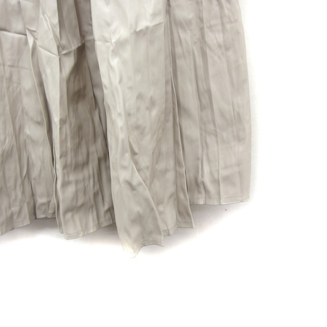 CEPO(セポ)のセポ CEPO フェイクレザー プリーツスカート ロング マキシ丈 無地 M レディースのスカート(ロングスカート)の商品写真