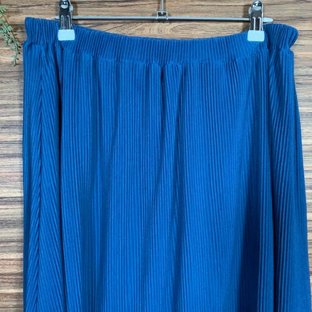 Lugnoncure(ルノンキュール)のルノンキュール スカート フリーサイズ 紺色 ネイビー ロング ウエストゴム付 レディースのスカート(ロングスカート)の商品写真