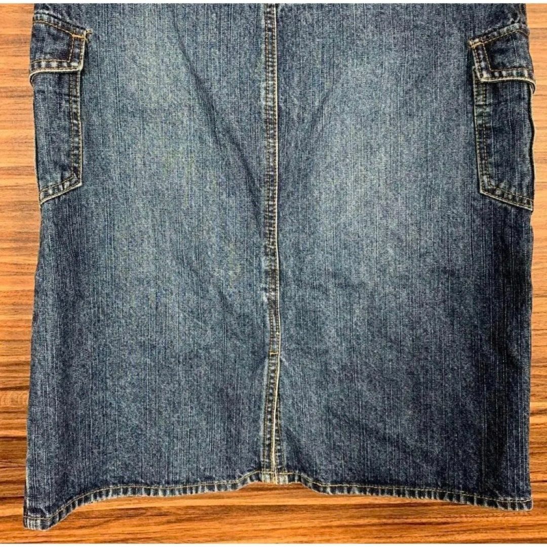 膝丈 デニムスカート️⭐️ Mサイズ相当 ウエスト67 ヒップ93 青 ブルー レディースのスカート(ひざ丈スカート)の商品写真