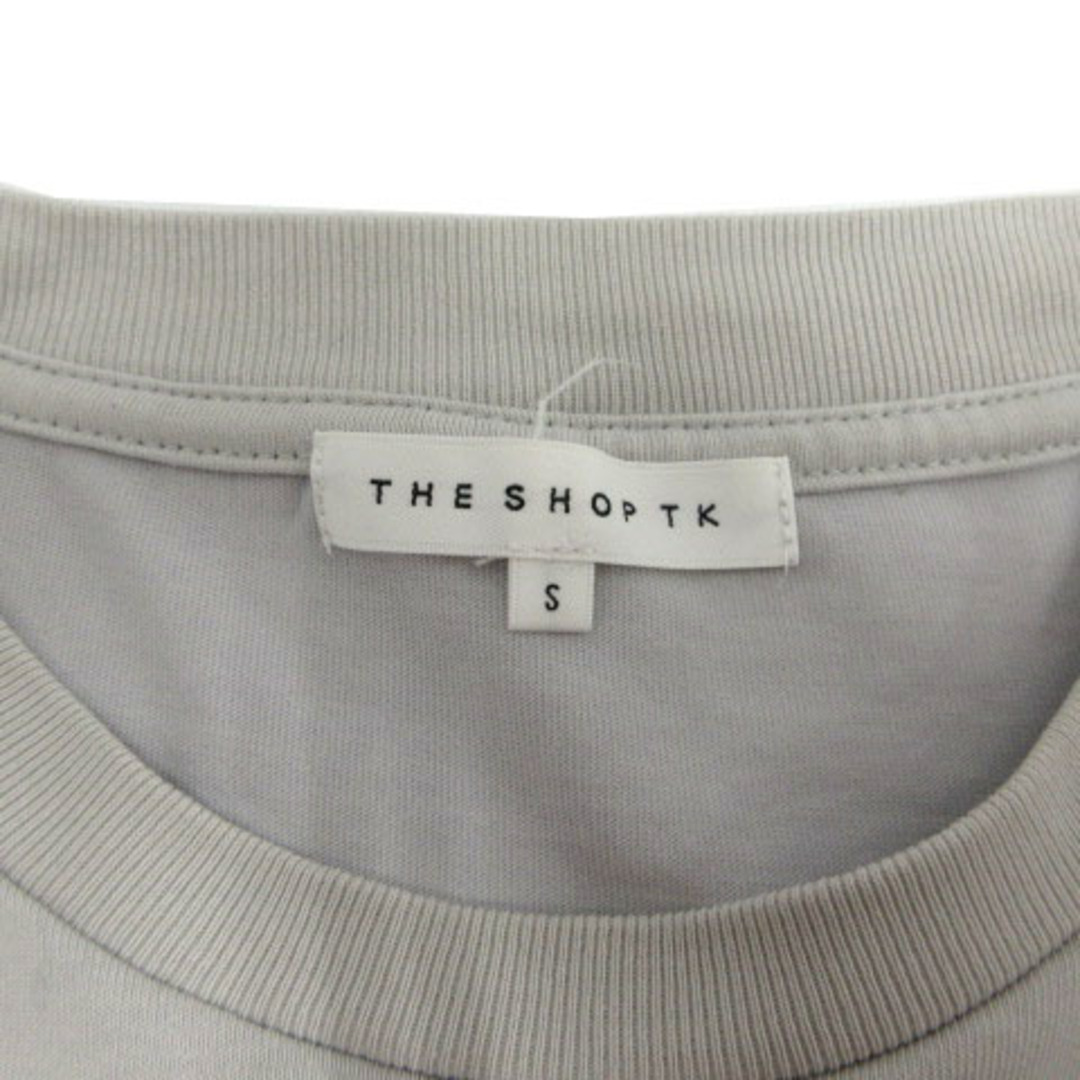 THE SHOP TK(ザショップティーケー)のTHE SHOP TK Tシャツ 丸首 長袖 ロンT コットン混 グレー系 S メンズのトップス(Tシャツ/カットソー(七分/長袖))の商品写真