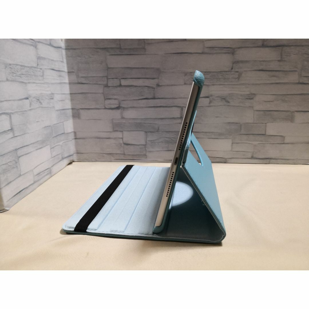 iPad 9/8/7世代 10.2インチ 用 スカイブルー 360度回転 ケース スマホ/家電/カメラのスマホアクセサリー(iPadケース)の商品写真