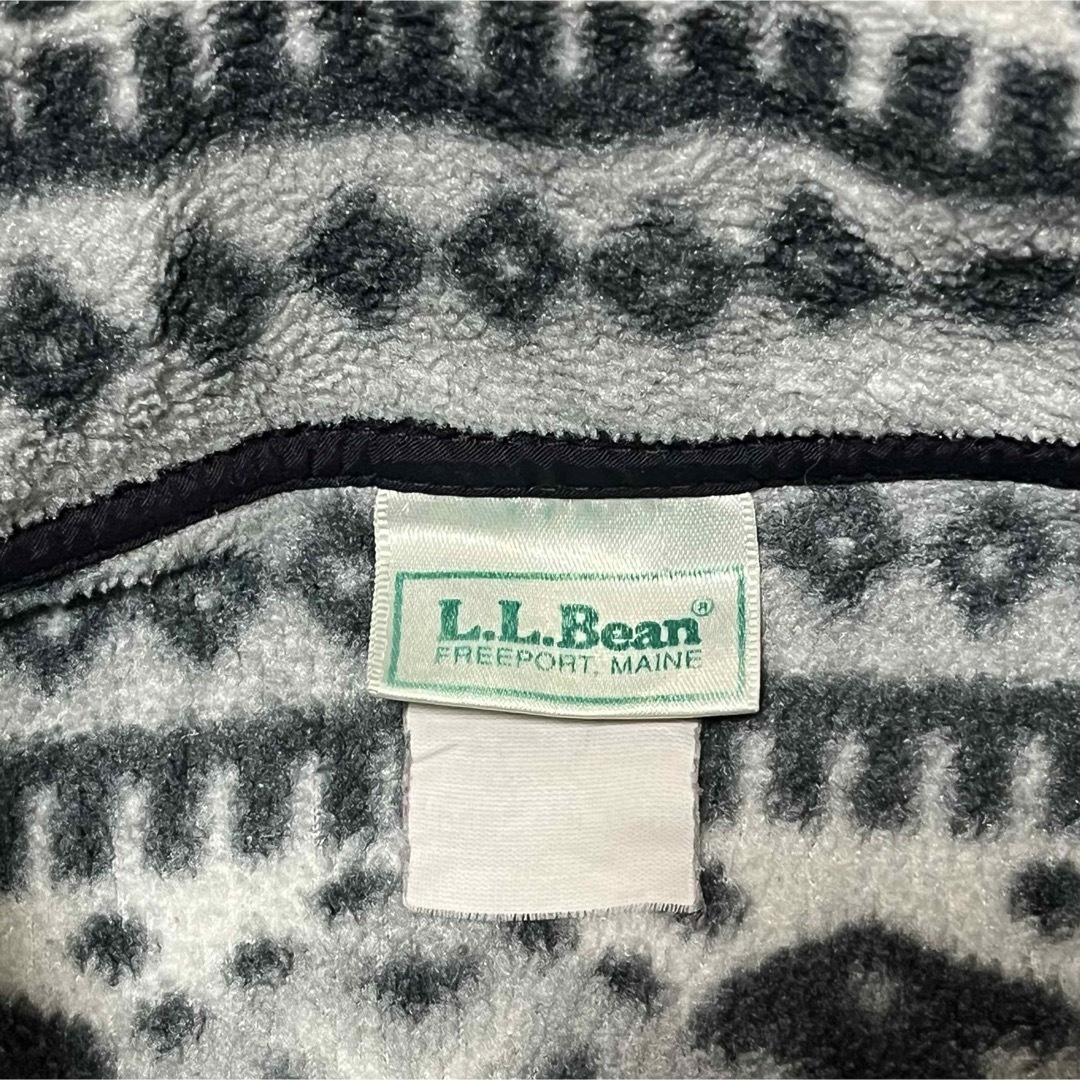 L.L.Bean(エルエルビーン)の【L.L.BEAN】エルエルビーン ボタンフリース ノルディック 総柄 メンズのジャケット/アウター(ブルゾン)の商品写真