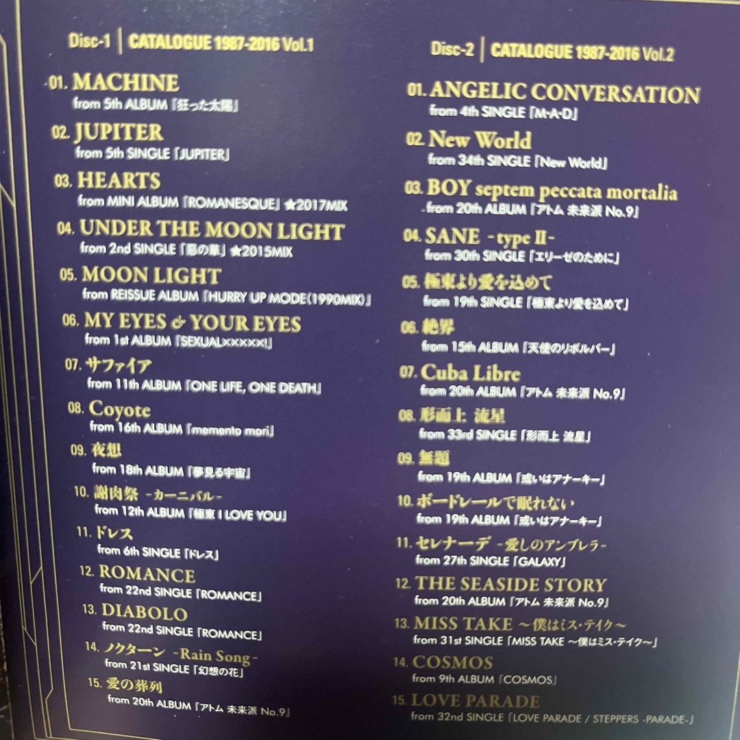 BUCK-TICK CATALOGUE 1987-2016 ベストアルバムCDの通販 by rin BUCK-TICK CATALOGUE 1987-2016 ベストアルバムCDの通販 by rin