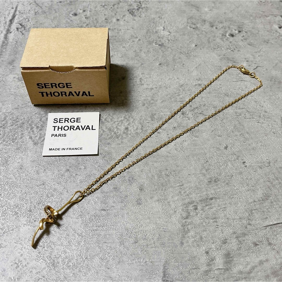 SERGETHORAVAL(セルジュトラヴァル)の美品 SERGE THORAVAL ブルーな気分 18K ゴールド ネックレス レディースのアクセサリー(ネックレス)の商品写真