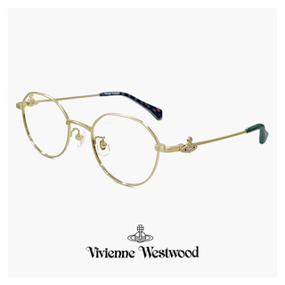 ヴィヴィアンウエストウッド(Vivienne Westwood)の【新品】 ヴィヴィアン ウエストウッド レディース メガネ 40-0011 c01 48mm Vivienne Westwood 眼鏡 女性 40-0011 クラウンパント 型 メタル フレーム オーブ(サングラス/メガネ)