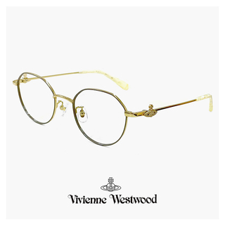 ヴィヴィアンウエストウッド(Vivienne Westwood)の【新品】 ヴィヴィアン ウエストウッド レディース メガネ 40-0011 c02 48mm Vivienne Westwood 眼鏡 女性 40-0011 クラウンパント 型 メタル フレーム オーブ(サングラス/メガネ)