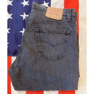 リーバイス(Levi's)の超希少!VTG 1990’s LEVI’Sリーバイス先染めブラックジーンズUSA(デニム/ジーンズ)