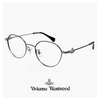 ヴィヴィアンウエストウッド(Vivienne Westwood)の【新品】 ヴィヴィアン ウエストウッド レディース メガネ 40-0011 c03 48mm Vivienne Westwood 眼鏡 女性 40-0011 クラウンパント 型 メタル フレーム オーブ(サングラス/メガネ)