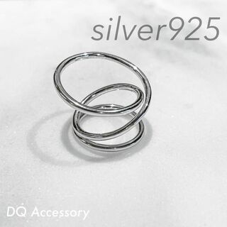 Silver925 オープンリング メンズ　シルバー　銀　指輪 R-046(リング(指輪))