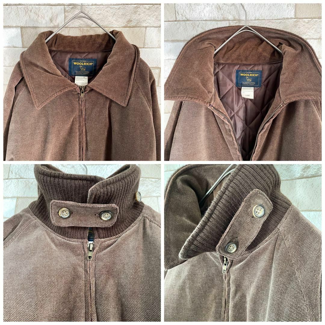 WOOLRICH(ウールリッチ)のWOOLRICH ウールリッチ ジャケット 中綿 裏地キルティング 茶 L メンズのジャケット/アウター(ブルゾン)の商品写真