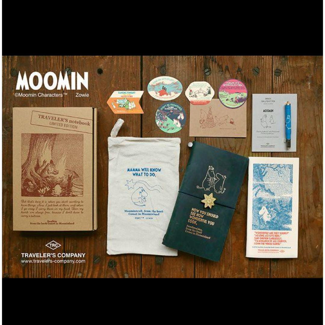 MOOMIN(ムーミン)のムーミン　トラベラーズノート 限定セット MOOMIN 彗星 メンズのファッション小物(手帳)の商品写真