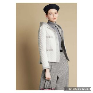 【Rene】美品・ネイビー & ホワイト・ボーダー・ワンピース・34サイズ