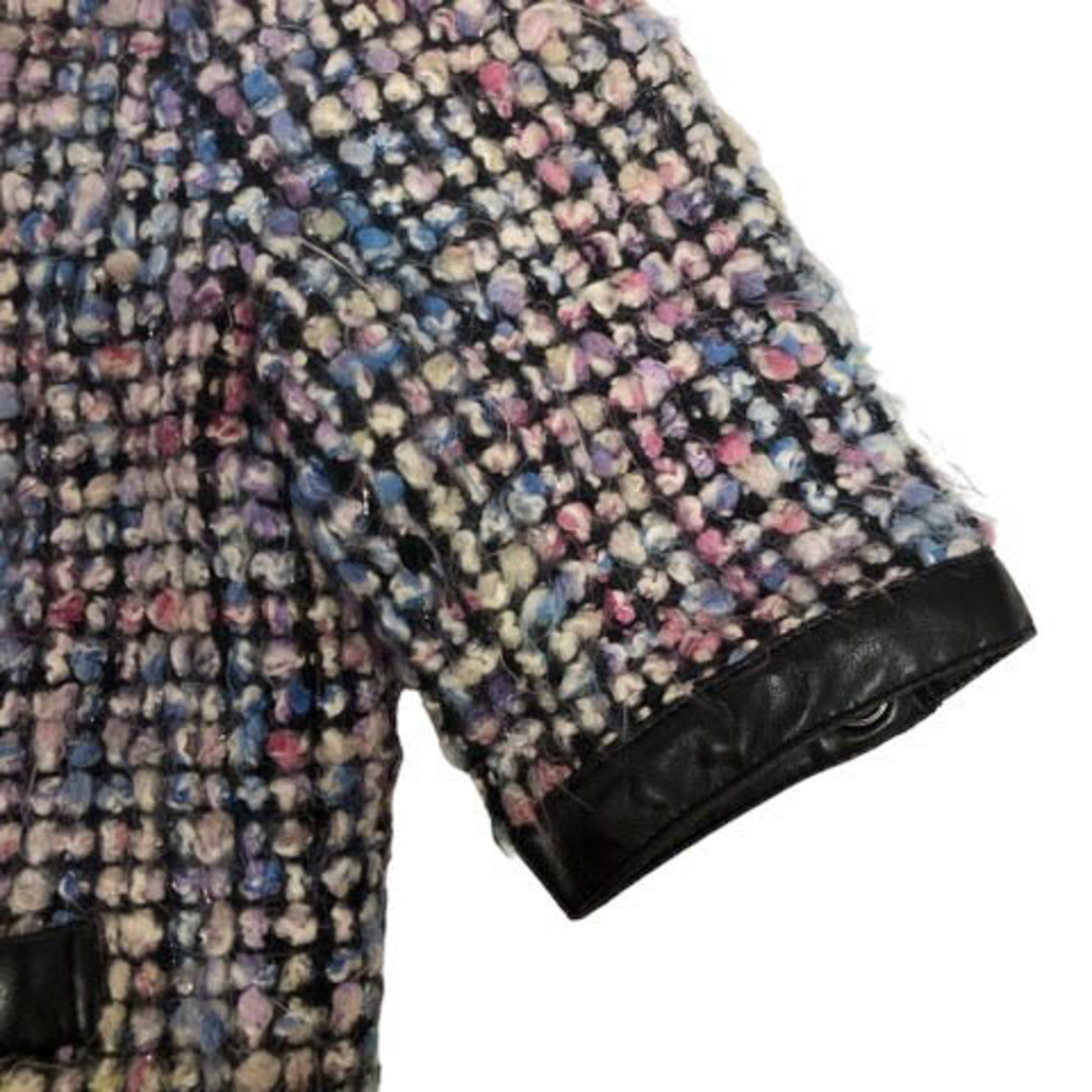 ANNA SUI(アナスイ)のアナスイ ジャケット ツイード 半袖 2 黒 白 桃 青 黄 ※MZ レディース レディースのレディース その他(その他)の商品写真