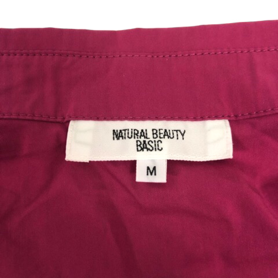 NATURAL BEAUTY BASIC(ナチュラルビューティーベーシック)のTURAL BEAUTY BASIC シャツ ブラウス ペプラム M ピンク レディースのトップス(シャツ/ブラウス(長袖/七分))の商品写真