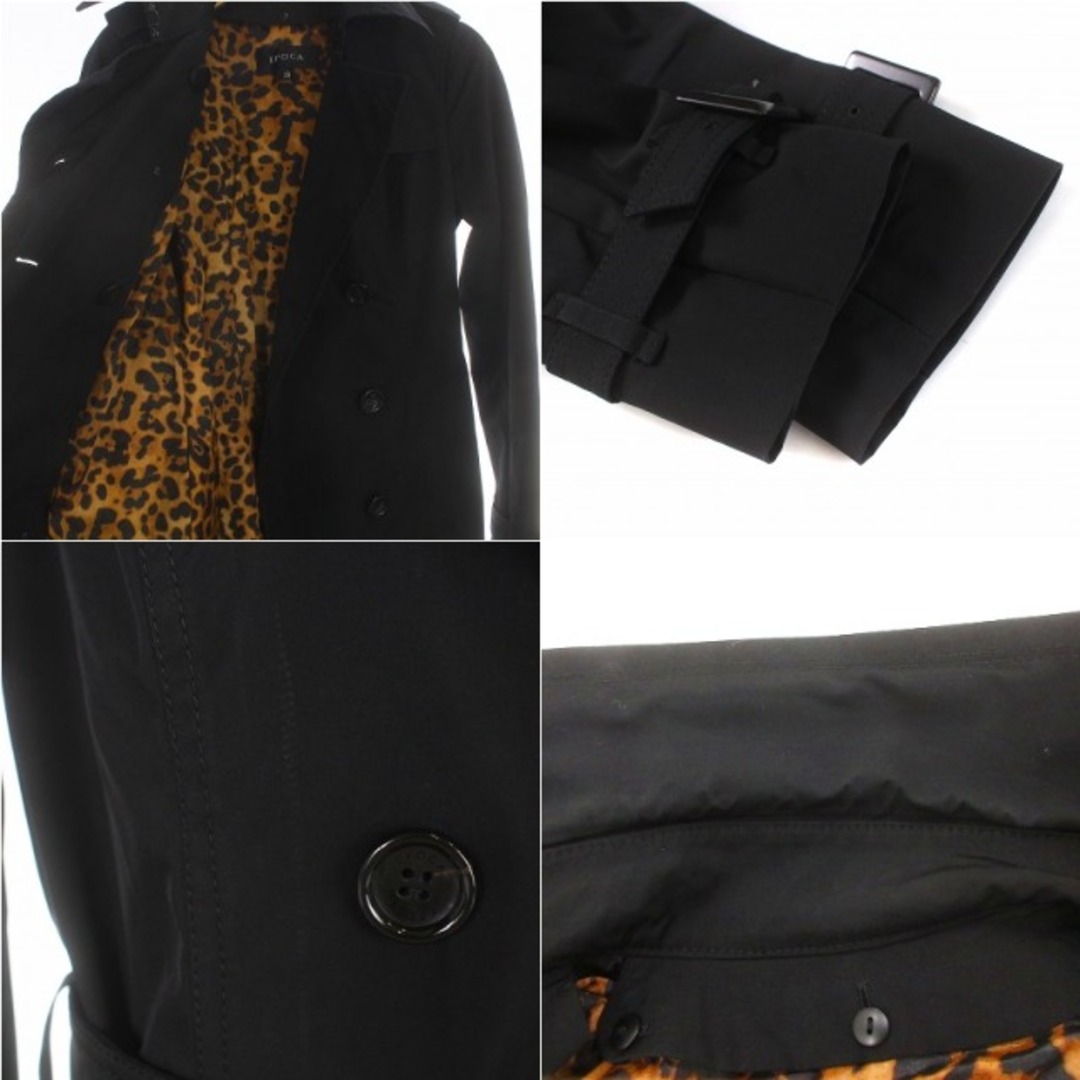 EPOCA(エポカ)のエポカ トレンチコート ロング ライナー 中綿 レオパード ベルト 38 XS レディースのジャケット/アウター(トレンチコート)の商品写真