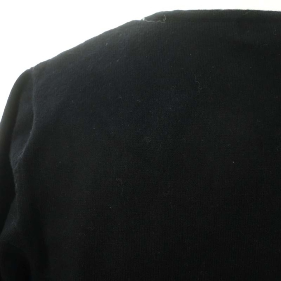MISCH MASCH(ミッシュマッシュ)のミッシュマッシュ クルーネックカーディガン ニット 長袖 M 黒 ブラック レディースのトップス(カーディガン)の商品写真