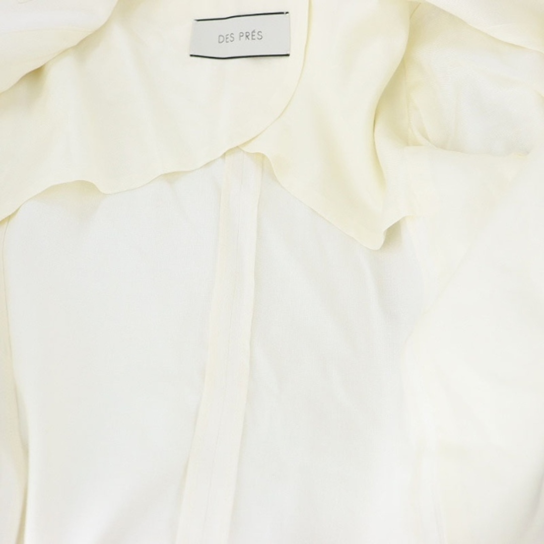 DES PRES(デプレ)のデプレ トゥモローランド ノーカラースプリングジャケット 1 白 ホワイト レディースのジャケット/アウター(その他)の商品写真