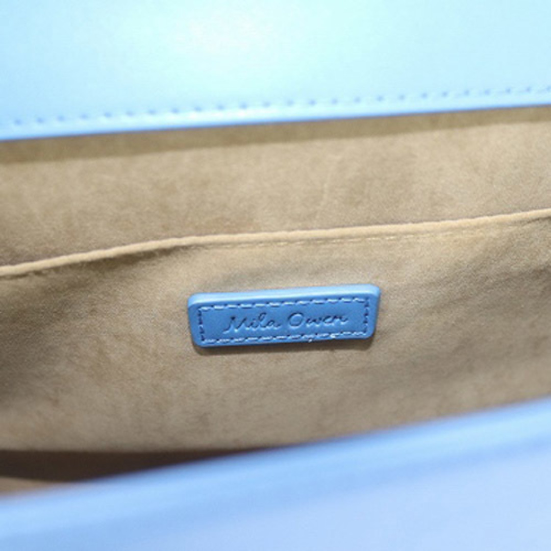 Mila Owen(ミラオーウェン)のミラオーウェン ショルダー付き ハンドバッグ レザー 青 レディースのバッグ(ショルダーバッグ)の商品写真