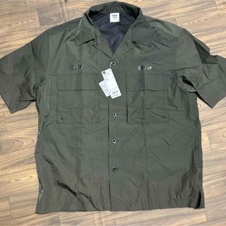 ソフ(SOPH)のGU SOPH オープンカラーシャツ Lサイズ オリーブ 新品未使用(シャツ)