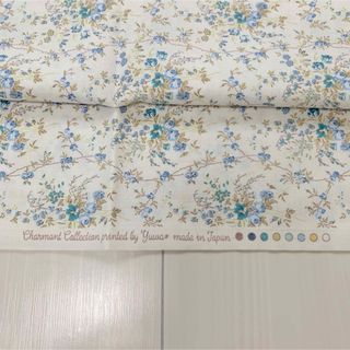 ユウワショウテン(有輪商店)の新品未使用 yuwa 花柄 生地 シャルマンコレクション 105×50cm(生地/糸)