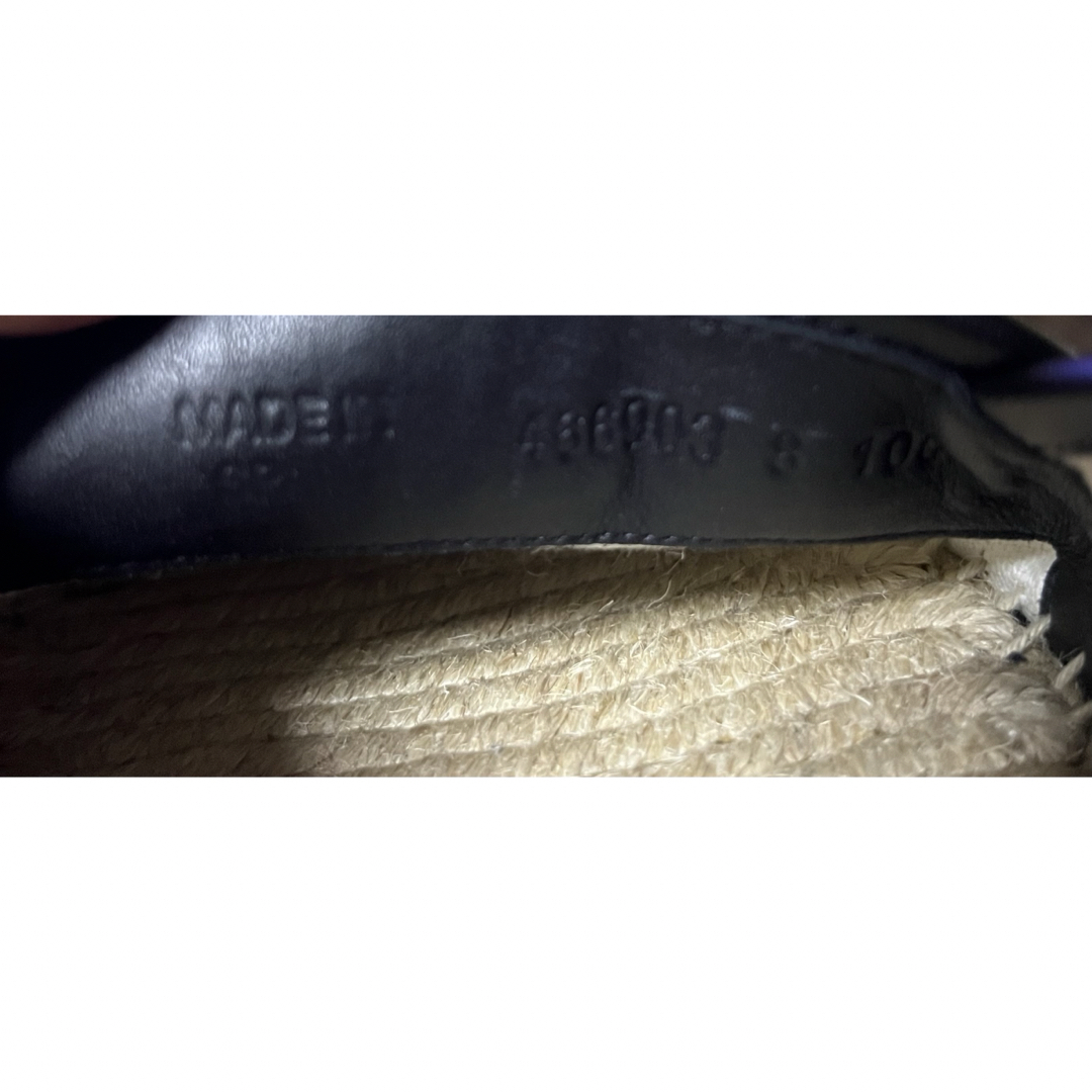 Gucci(グッチ)の【未使用級】GUCCI GGモノグラム エスパドリーユ スリッポン ブラック メンズの靴/シューズ(スリッポン/モカシン)の商品写真