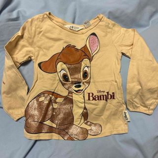 ディズニー(Disney)のH&M バンビ　トップス　ロンTシャツ　2-4 (Tシャツ/カットソー)