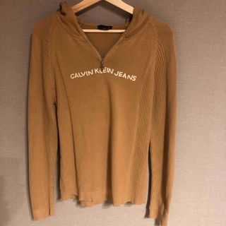 カルバンクライン(Calvin Klein)のカルバンクライン　ニットパーカー　Ｌサイズ(パーカー)