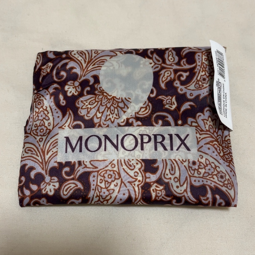 モノプリMONOPRIX ショッピングバッグ エコバッグ ペイズリー柄 レディースのバッグ(エコバッグ)の商品写真