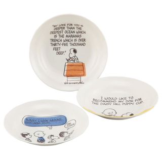 ピーナッツ(PEANUTS)のPEANUTS スヌーピー パスタ皿 カレー皿 直径約21cm 3枚 食器セット(食器)