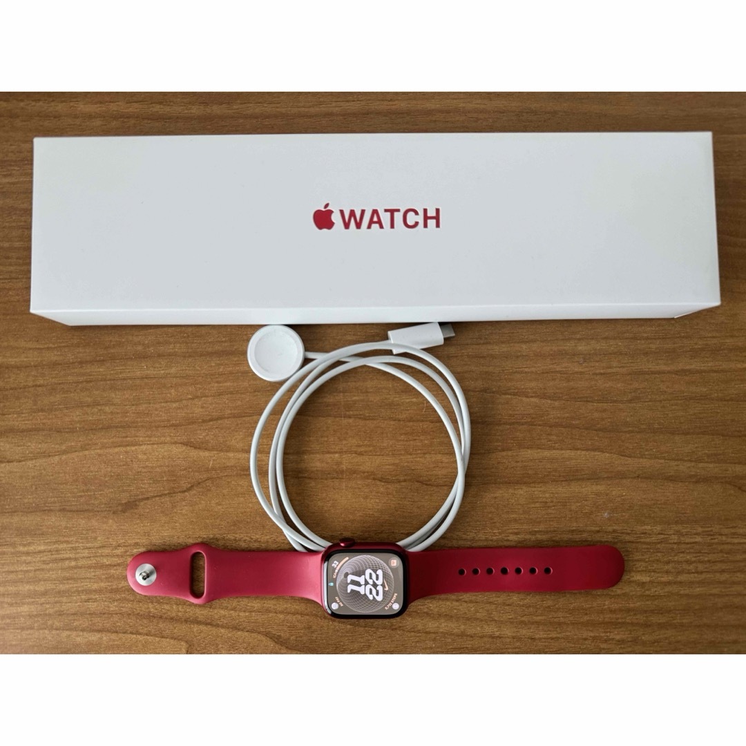 Apple Watch(アップルウォッチ)の【シロ様専用】Apple Watch series7 41mm RED GPS メンズの時計(腕時計(デジタル))の商品写真