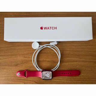 アップルウォッチ(Apple Watch)の【シロ様専用】Apple Watch series7 41mm RED GPS(腕時計(デジタル))