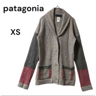 パタゴニア(patagonia)のPatagoniaグレー✖︎ボーダーガーデ(カーディガン)