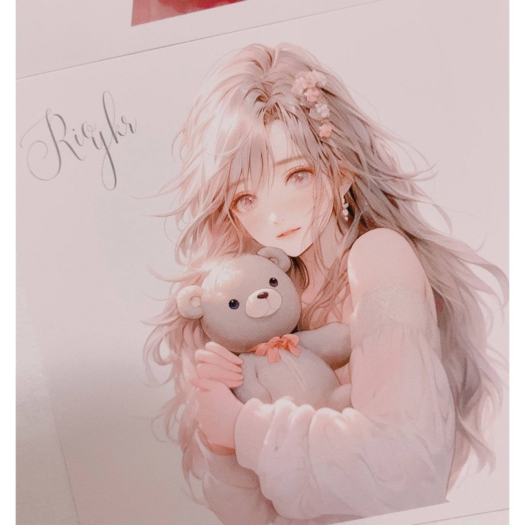 女の子ステッカー5枚set エンタメ/ホビーのコレクション(ノベルティグッズ)の商品写真