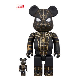 メディコムトイ(MEDICOM TOY)のBE@RBRICK SPIDER-MAN BLACK & GOLD SUIT(その他)