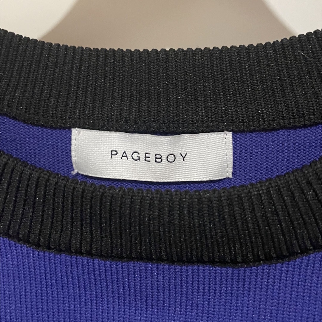 PAGEBOY(ページボーイ)のページボーイ　ワイドボーダーニット レディースのトップス(ニット/セーター)の商品写真