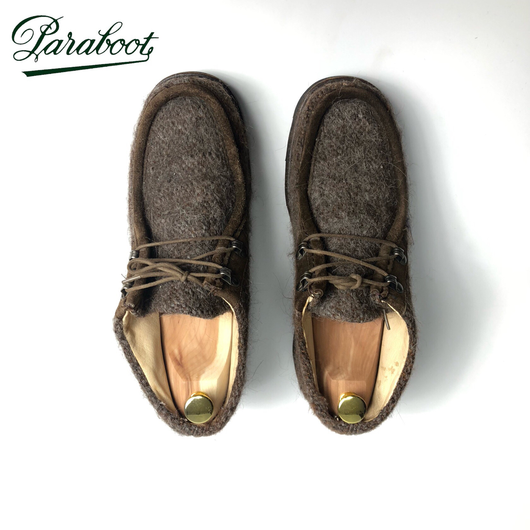 ドレス/ビジネス激レア　Paraboot パラブーツ　アルパカ素材　シューズ　ハイカット　メンズ