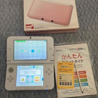 ニンテンドー3DS(ニンテンドー3DS)のニンテンドー3DS LL ピンク×ホワイト完品動作確認済(携帯用ゲーム機本体)