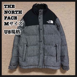 ザノースフェイス(THE NORTH FACE)のノースフェイス】ダウンジャケット　US規格550　ブラックグレーワンポイント4K(ダウンジャケット)