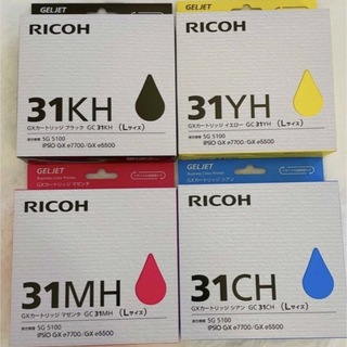 リコー(RICOH)のリコー GC31 インクカートリッジ　４色セット(オフィス用品一般)