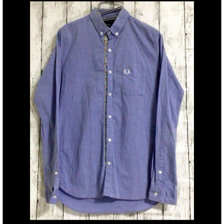 新品 S(日本Mサイズ) RELCO ストライプ BDシャツ ブルー／グリーンUKファッション