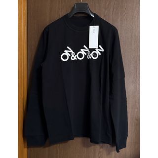 サカイ(sacai)の黒2新品 sacai ON & ON ロング Tシャツ ブラック サカイ メンズ(スウェット)