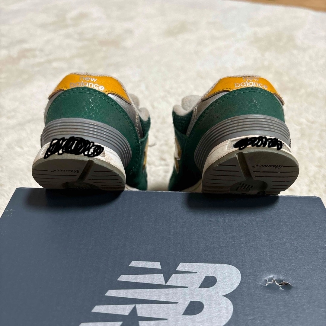 New Balance(ニューバランス)の13.5cm New Balance 313 緑 キッズ/ベビー/マタニティのベビー靴/シューズ(~14cm)(スニーカー)の商品写真