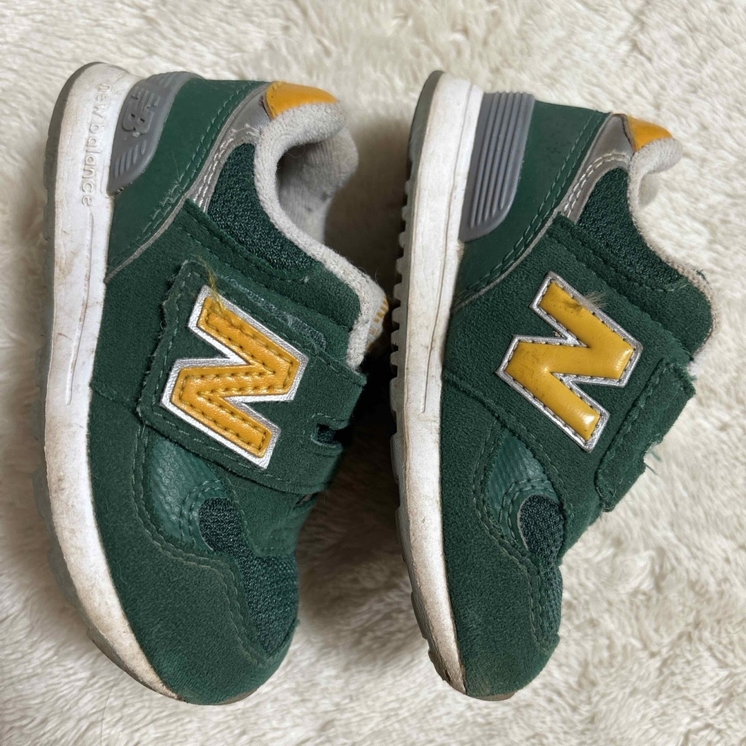 New Balance(ニューバランス)の13.5cm New Balance 313 緑 キッズ/ベビー/マタニティのベビー靴/シューズ(~14cm)(スニーカー)の商品写真