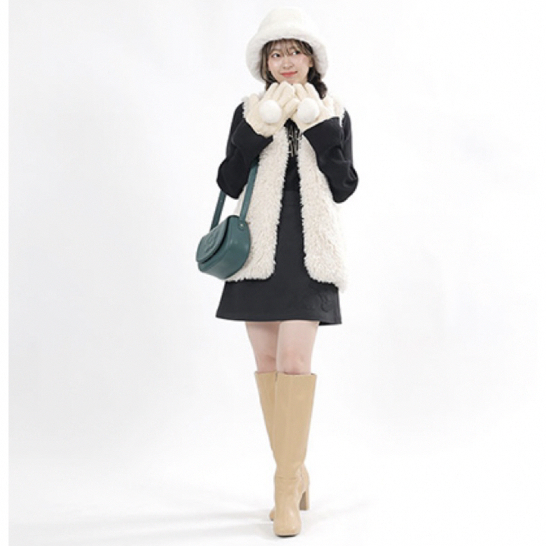 MARY QUANT(マリークワント)のmary quant♡ボアグローブアイボリー新品タグ付 レディースのファッション小物(手袋)の商品写真