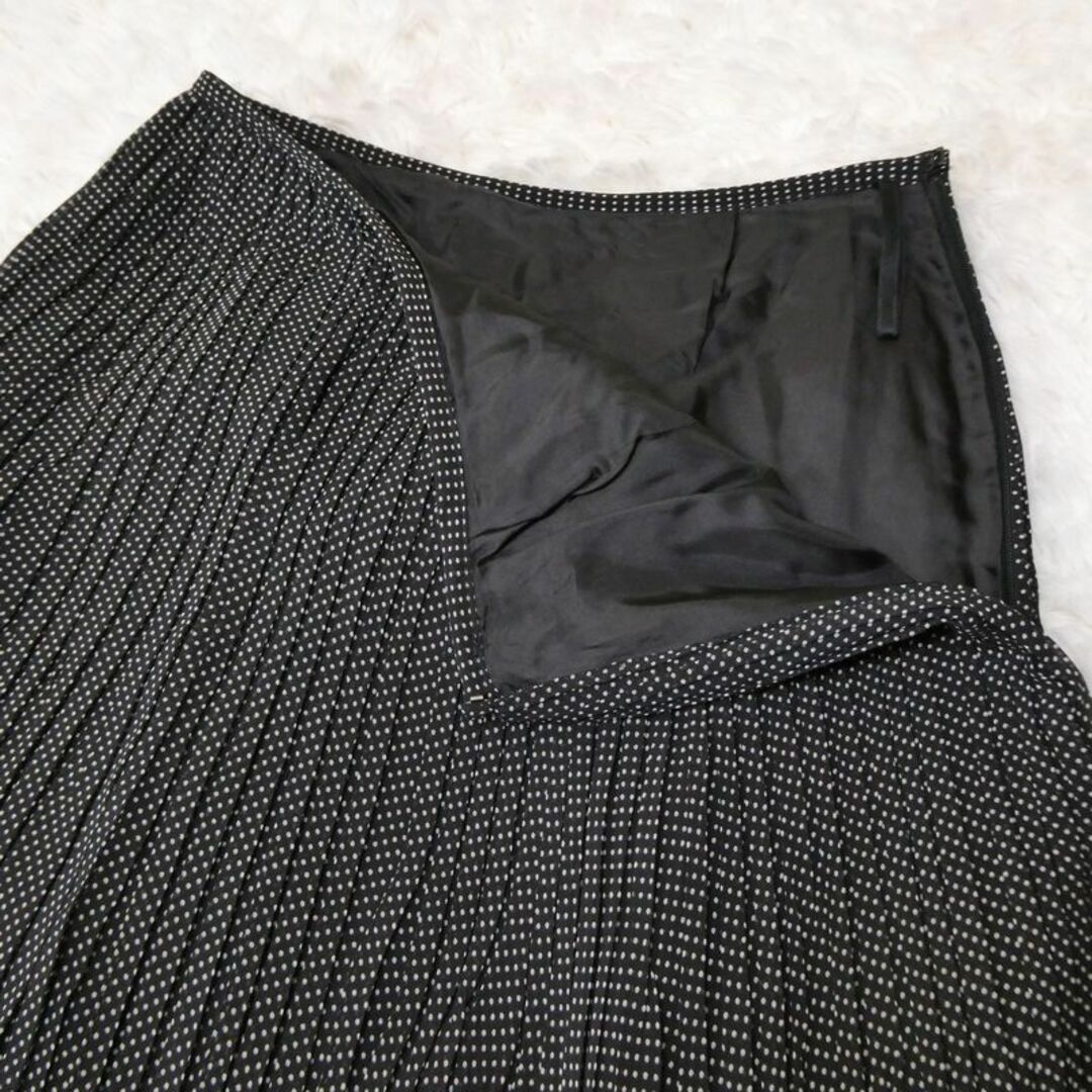 GEORGES RECH(ジョルジュレッシュ)のGEORGES RECH プリーツスカート ひざ丈 ドット フレア 日本製 S レディースのスカート(ひざ丈スカート)の商品写真