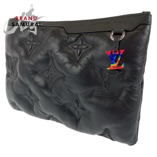 ルイヴィトン(LOUIS VUITTON)の超美品 LOUIS VUITTON ルイヴィトン モノグラム ポシェット A4 ノワール ブラック 黒 マルチカラー ラムスキン M68775 クラッチバッグ セカンドバッグ メンズ 404602 【中古】(セカンドバッグ/クラッチバッグ)