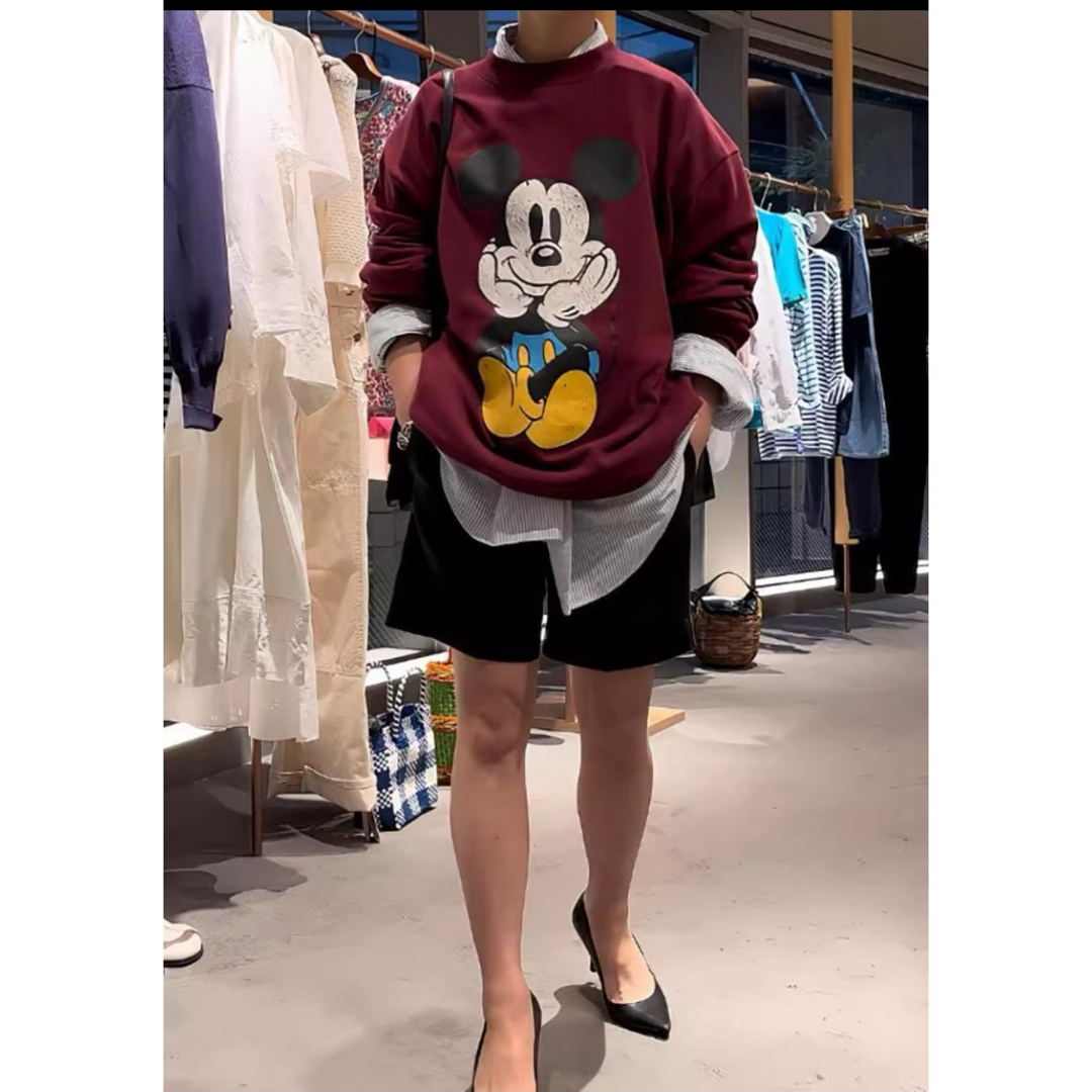 Shinzone(シンゾーン)のTHE SHINZONE MICKEY SWEATミッキースエット ボルドー レディースのトップス(トレーナー/スウェット)の商品写真