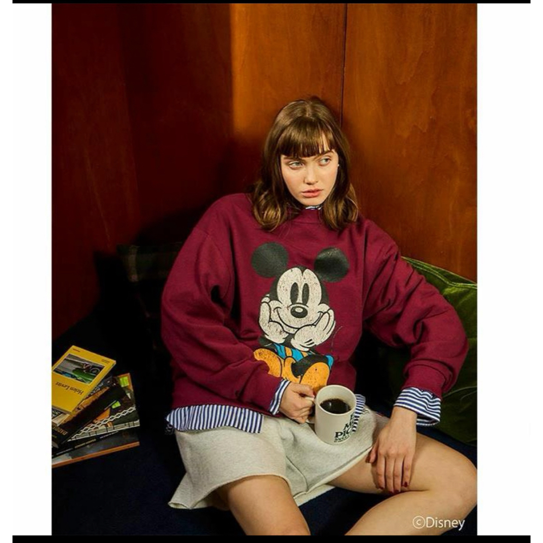 Shinzone(シンゾーン)のTHE SHINZONE MICKEY SWEATミッキースエット ボルドー レディースのトップス(トレーナー/スウェット)の商品写真