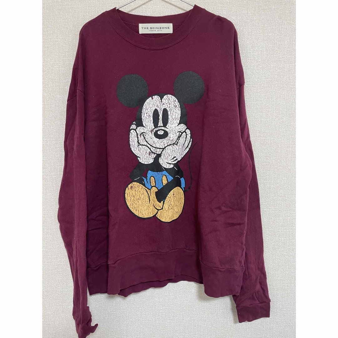 Shinzone(シンゾーン)のTHE SHINZONE MICKEY SWEATミッキースエット ボルドー レディースのトップス(トレーナー/スウェット)の商品写真